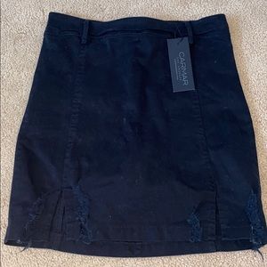 Rare Black LF Jean Skirt